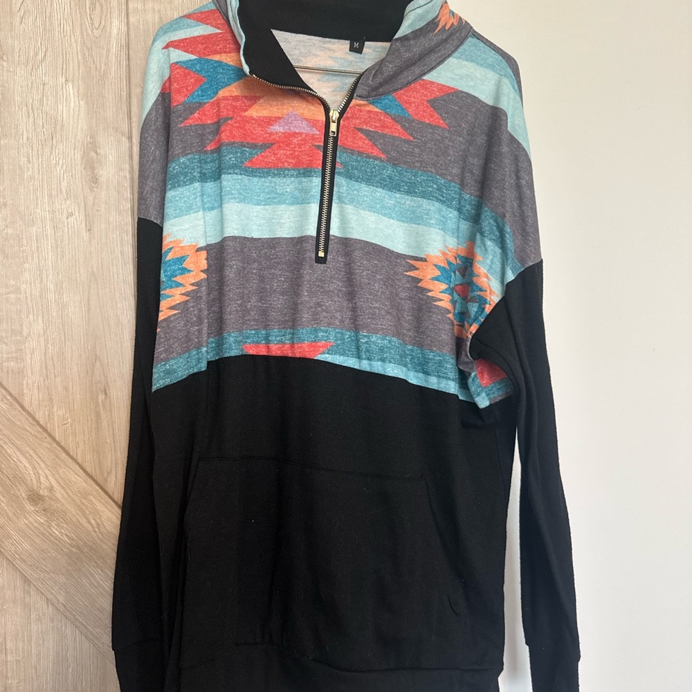 Women’s Aztec Half-Zip Sweater